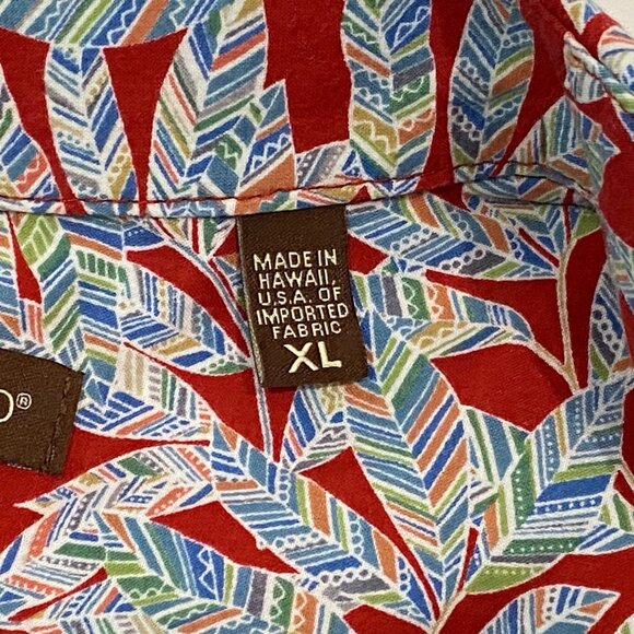 Vintage Tori Richard Cotton Lawn Hawaiian Shirt Mens XL Button Up Short Sleeve - Picture 5 of 6